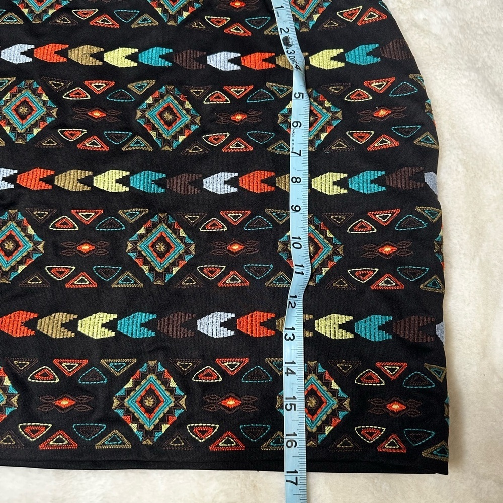 Ark & Co Colorful Patterned Mini Skirt - Picture 7 of 7